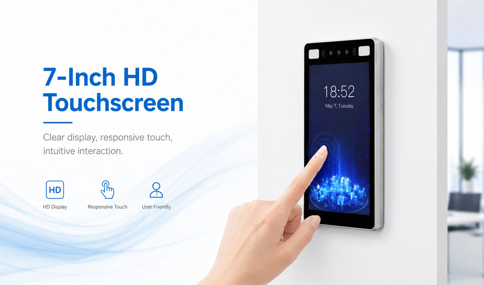 7-inch HD touchscreen