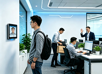 Office access control and attendance integration