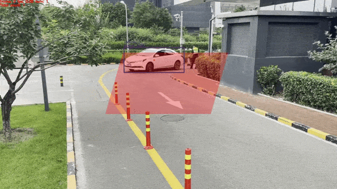 工場での安全管理用AIカメラ